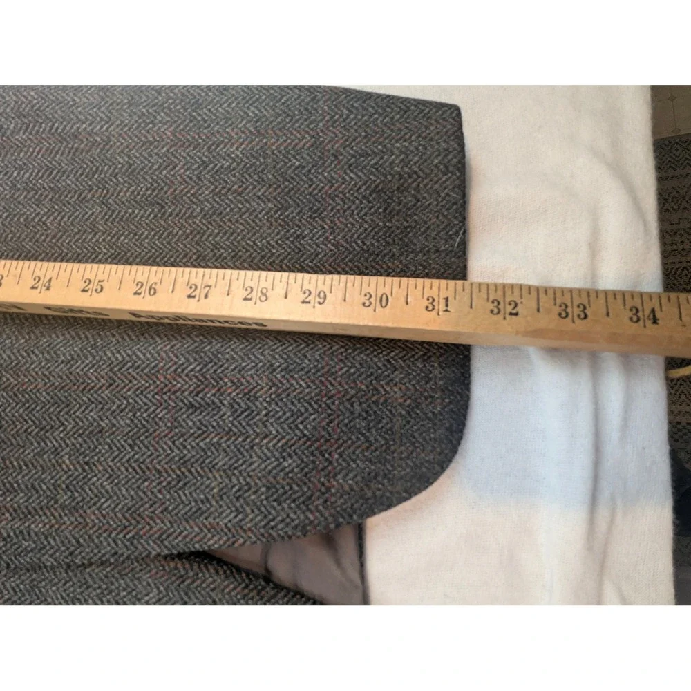 Barneys New York Bruno Piattelli Roma Mens 40R Gray Herringbone Blazer Italy